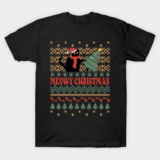 Meowy Christmas Sublimation T-Shirt